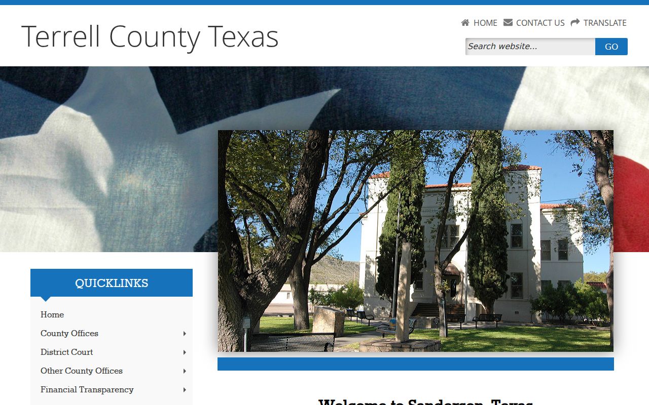 Terrell County criminal record offices on the official county website